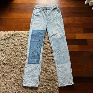 pacsun 90’s boyfriend color block jeans